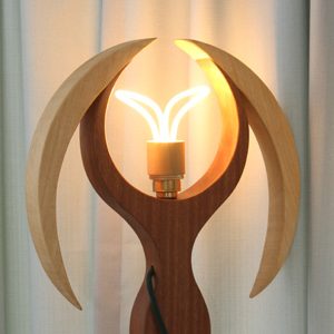 small reading angel lamp