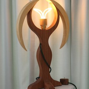 table handcrafted angel lamp