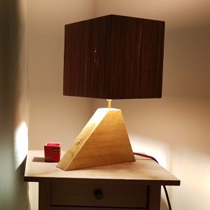 table straight edged lamp