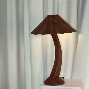 nightstand wood reading lamp