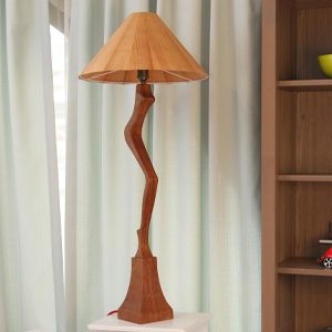 gratious tall wood lamp