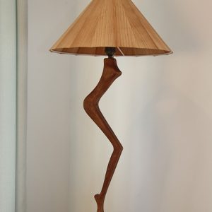 shaded veneer handcrafted lamp