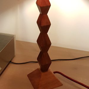 tall column wooden lamp