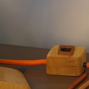 wood reading custom lamp