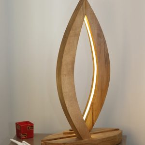 custom wood small lamp