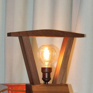 torii gate walnut lamp