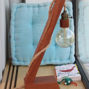 unique rustic wood lamp