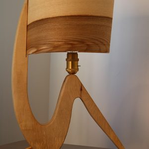 real wood light bulb lamp