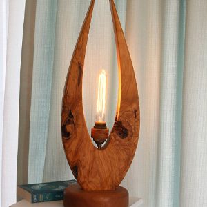 coated wood lamp